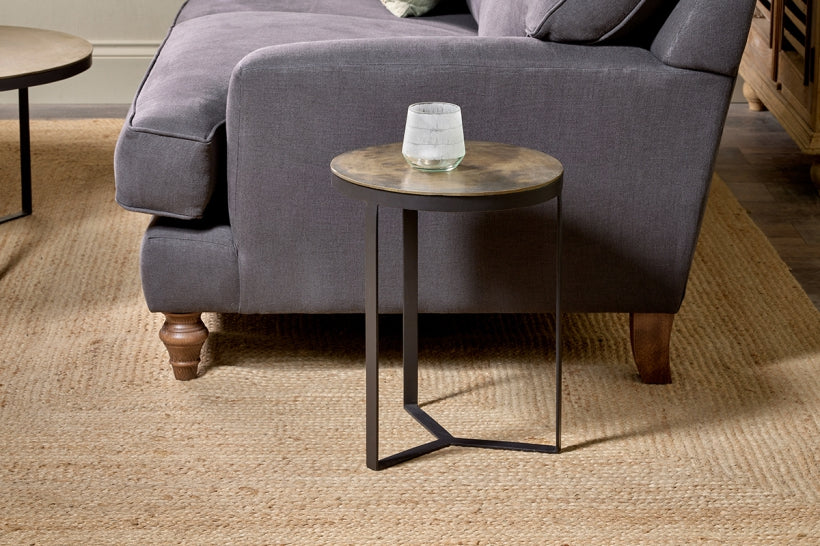 NKUKU - Maba nesting side tables in antique brass