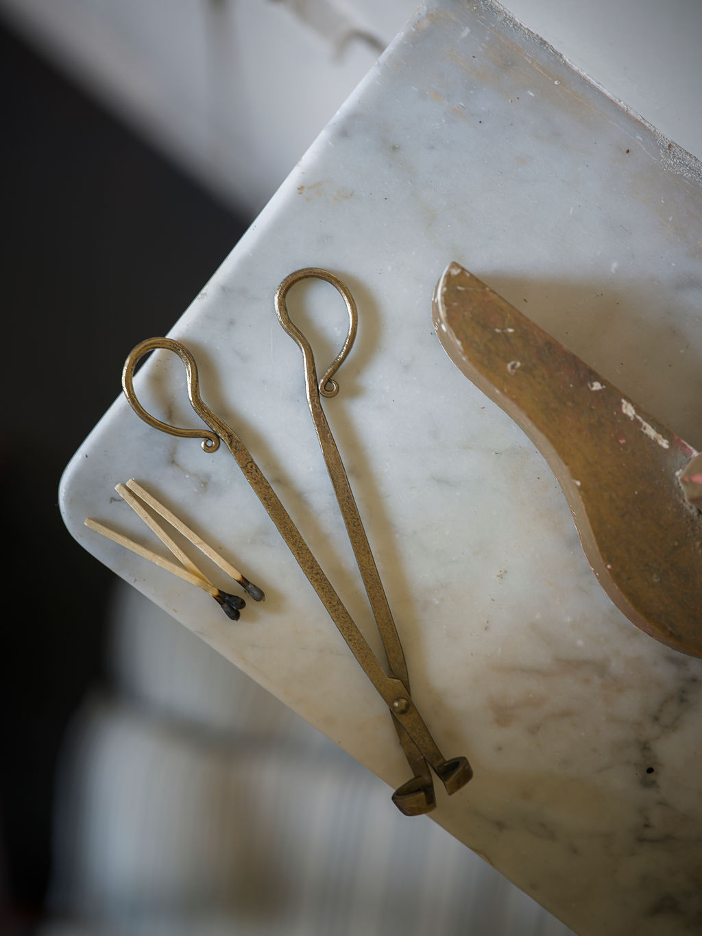 Antique Brass Wick Snips