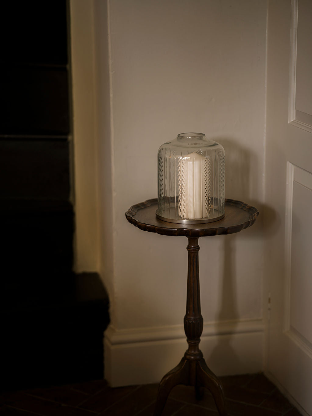 Handblown Candle Dome - Scandi Stripe - 2 Sizes