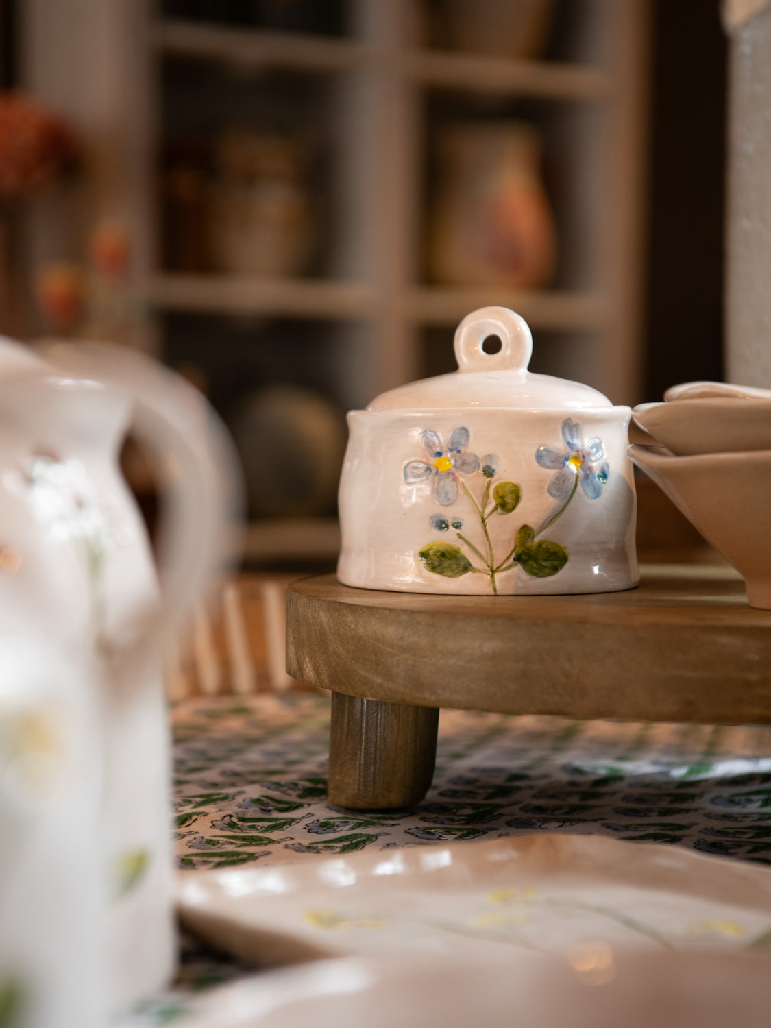 Stoneware Storage Jar/Mini - Meadow