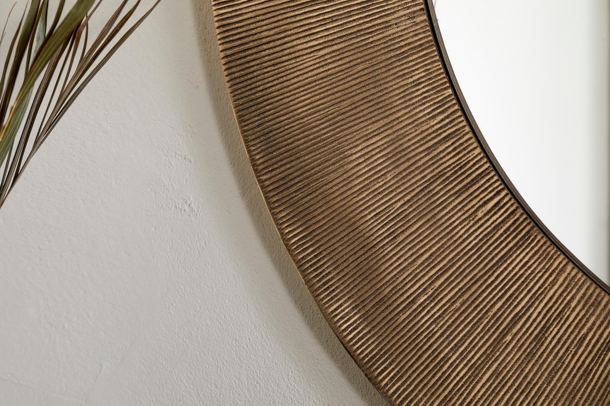 NKUKU - Moto Round Mirror - Antique Brass