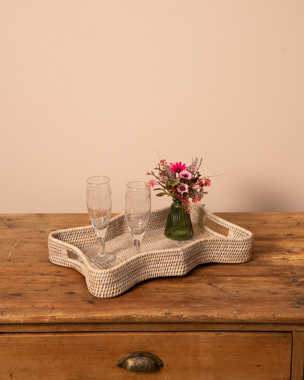 SCALLOP TRAYS RATTAN