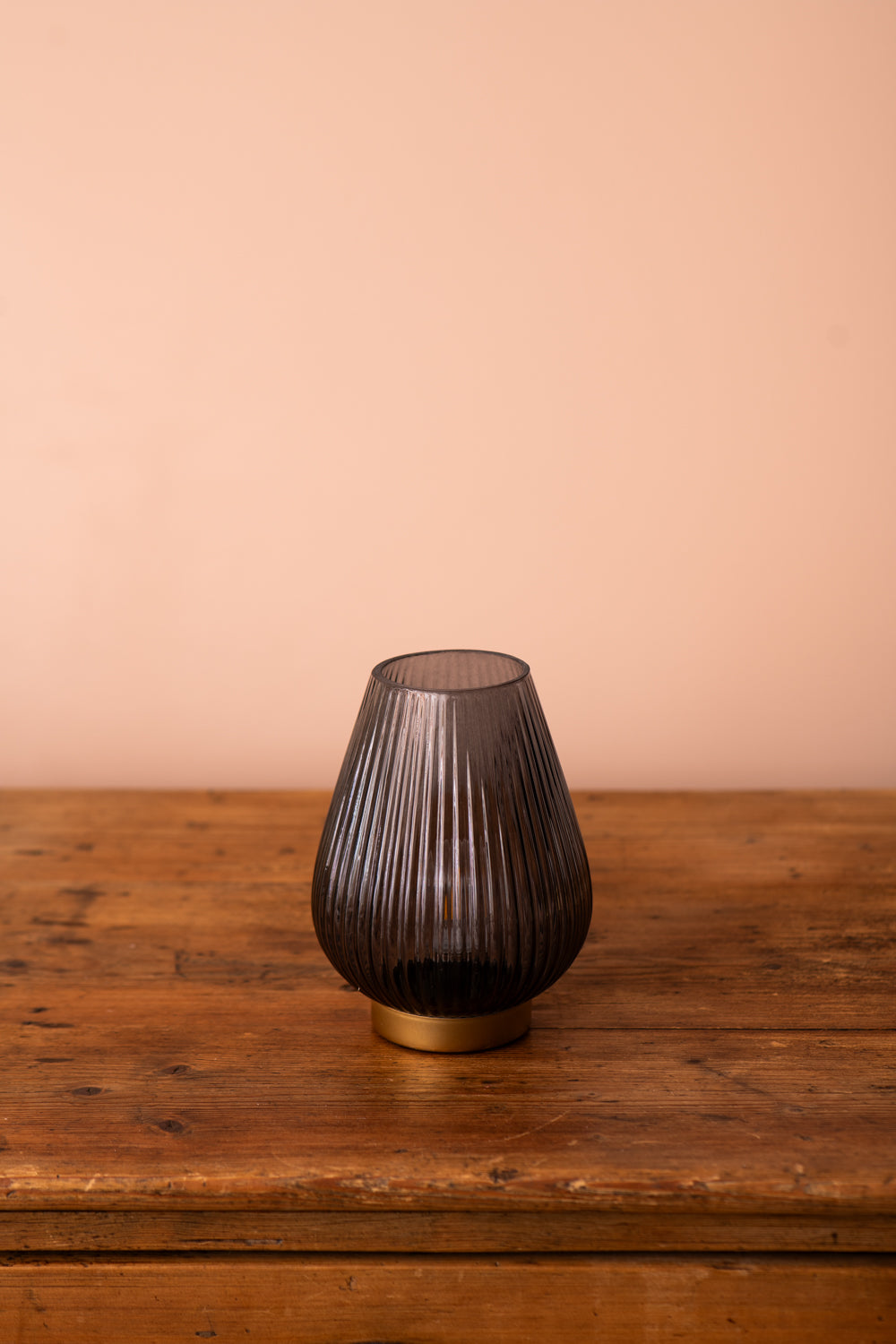 grey glass tajera battery lamp