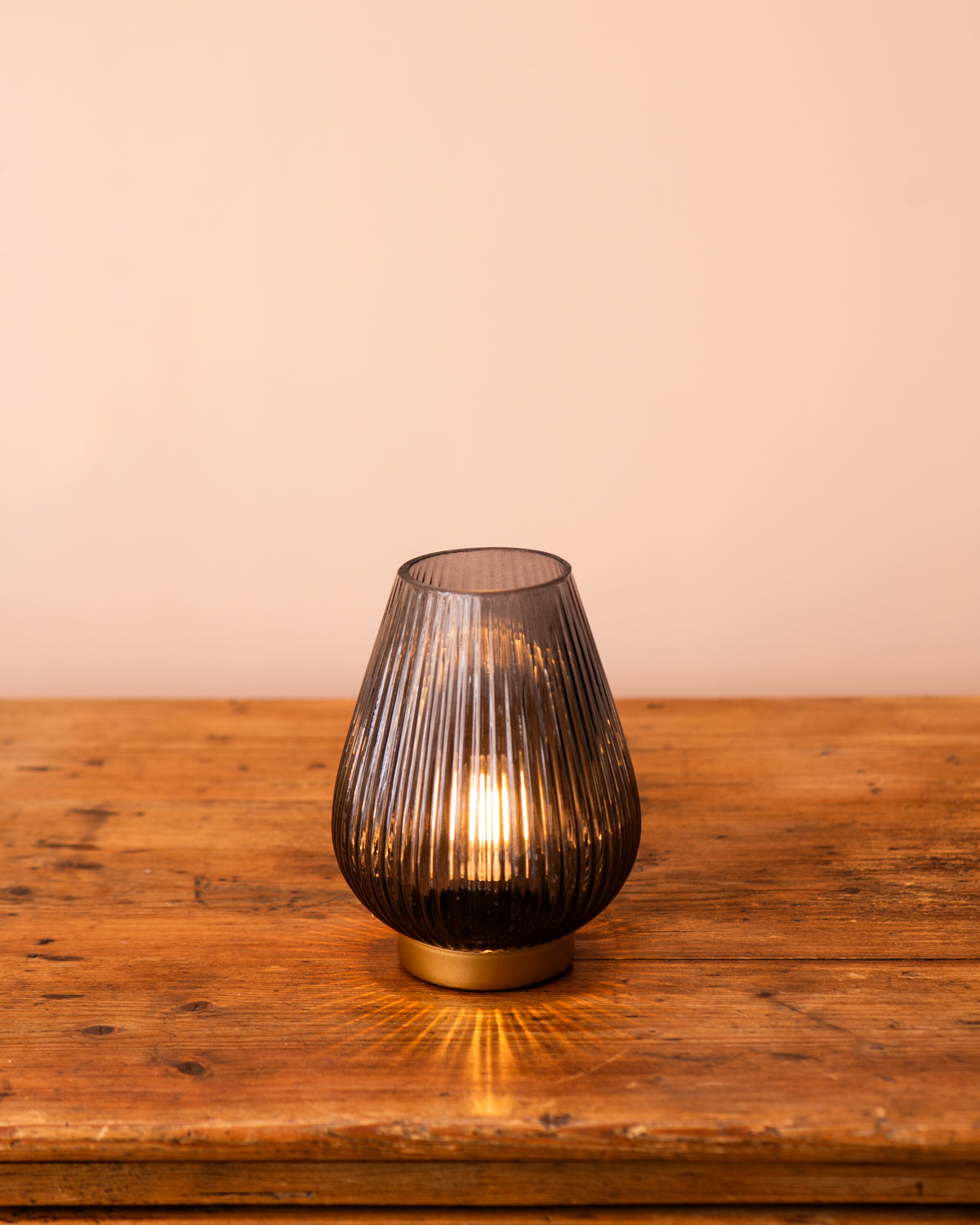 TAJERA grey and gold battery lamp 19.5 cm