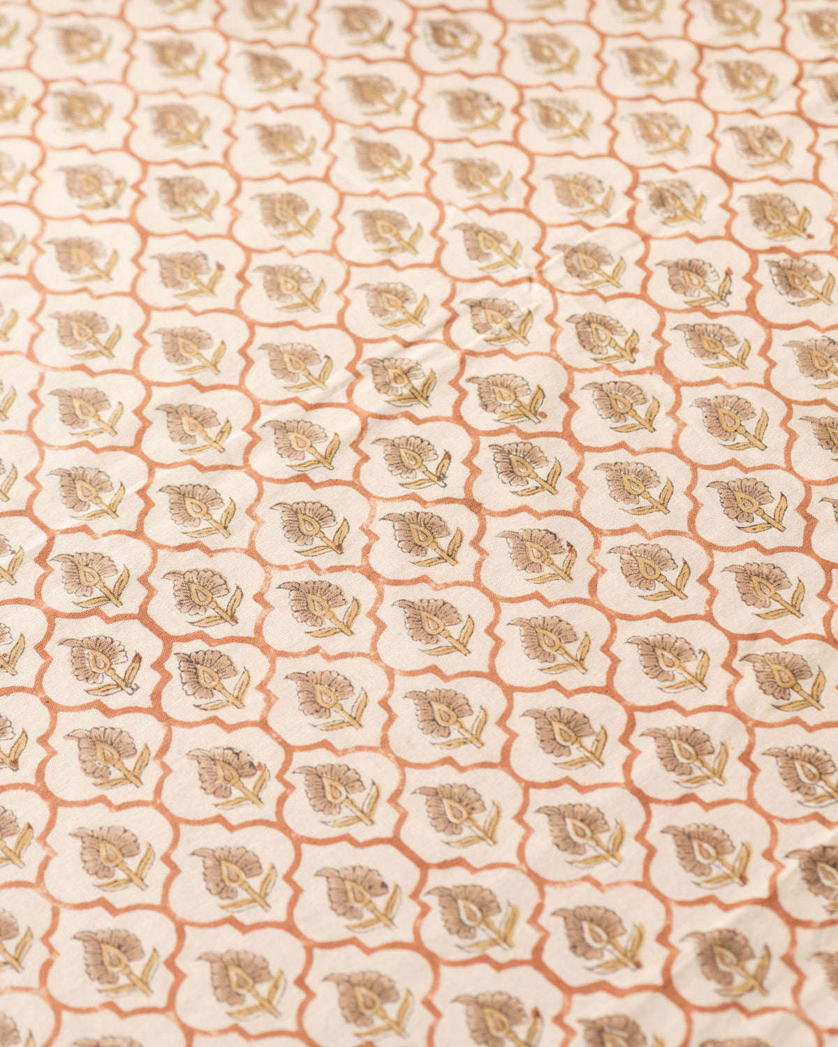 XL - Della Cotton Hand Block Printed Tablecloth