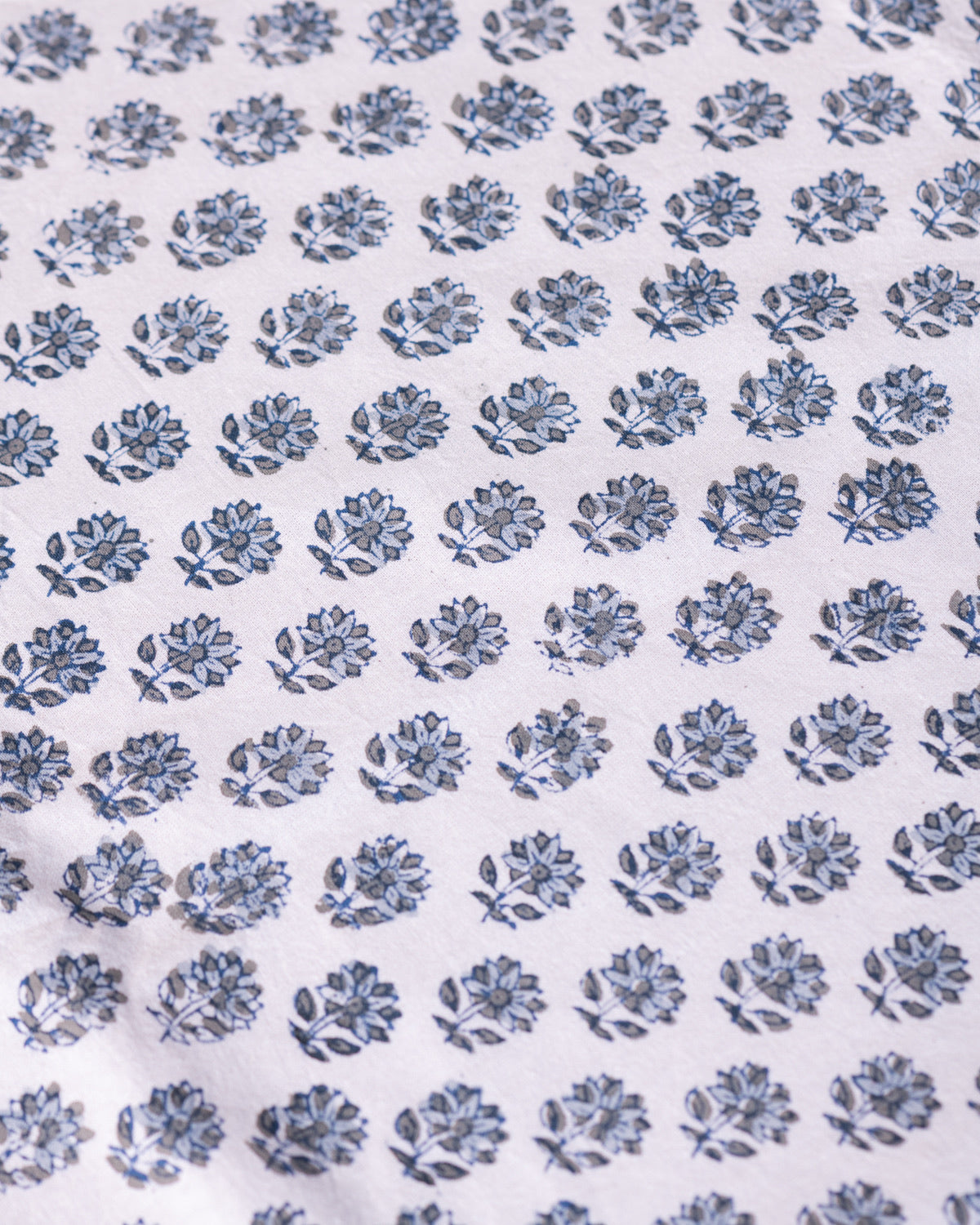 NEW- Whispers Cotton Hand Block Printed Tablecloth - 2 sizes