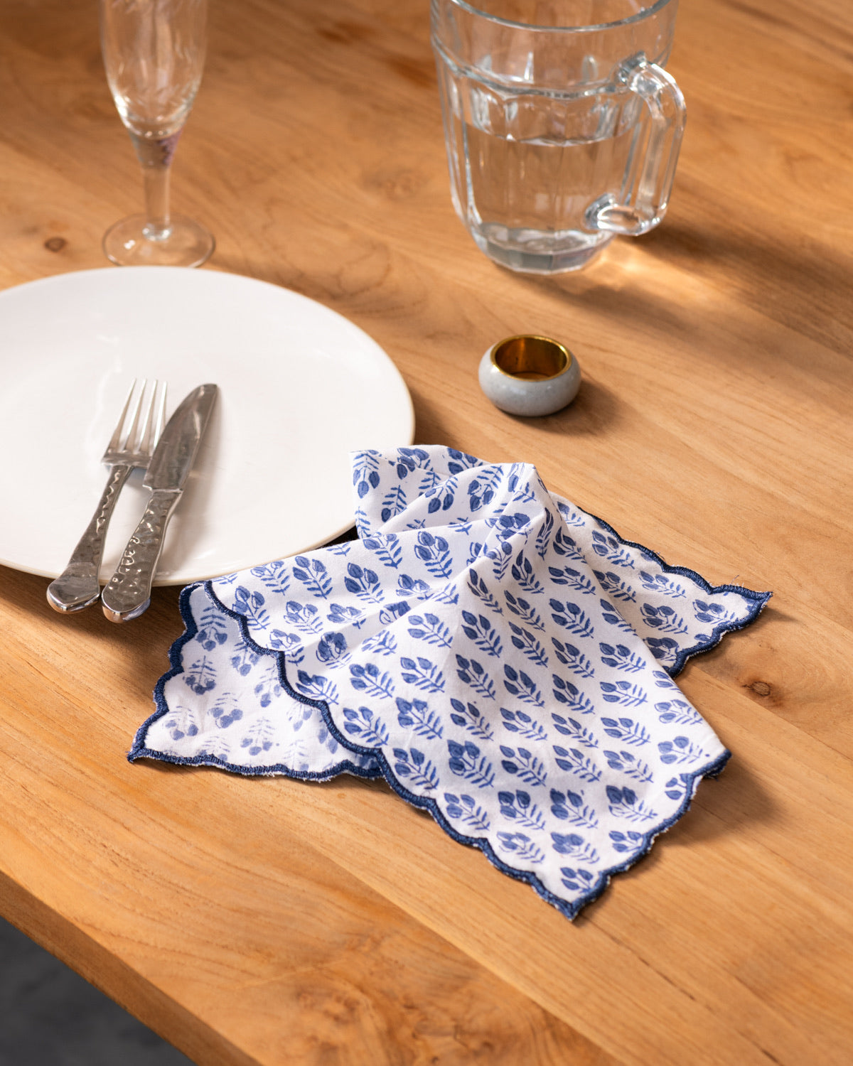 Samudra Hand Block Print Napkin S/4