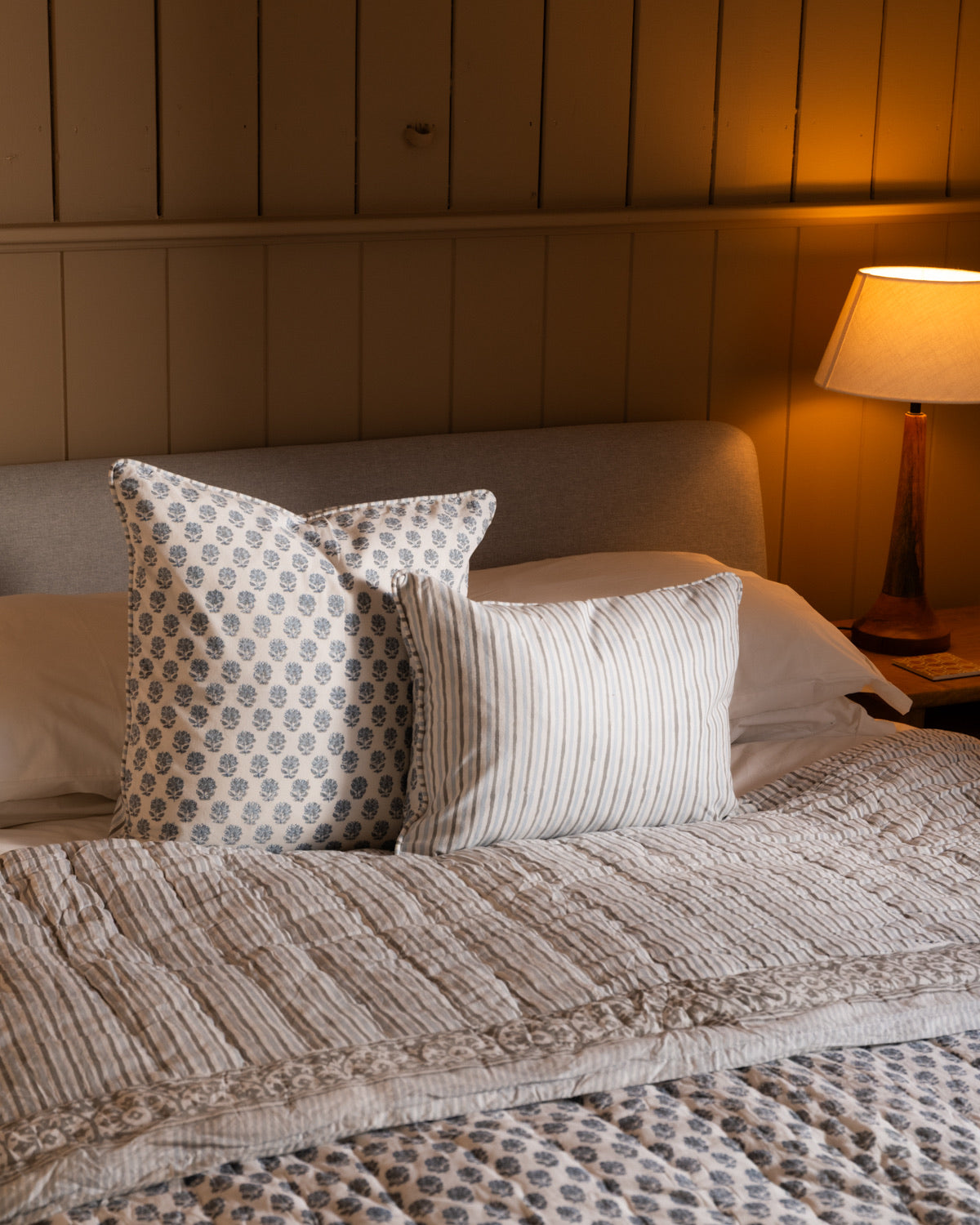 Whispers Hand Block Printed Bedspread