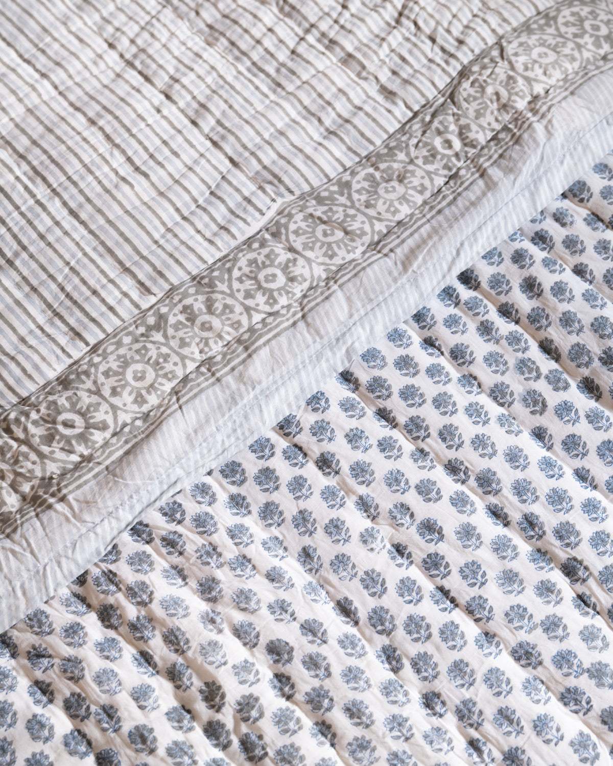 Whispers Hand Block Printed Bedspread