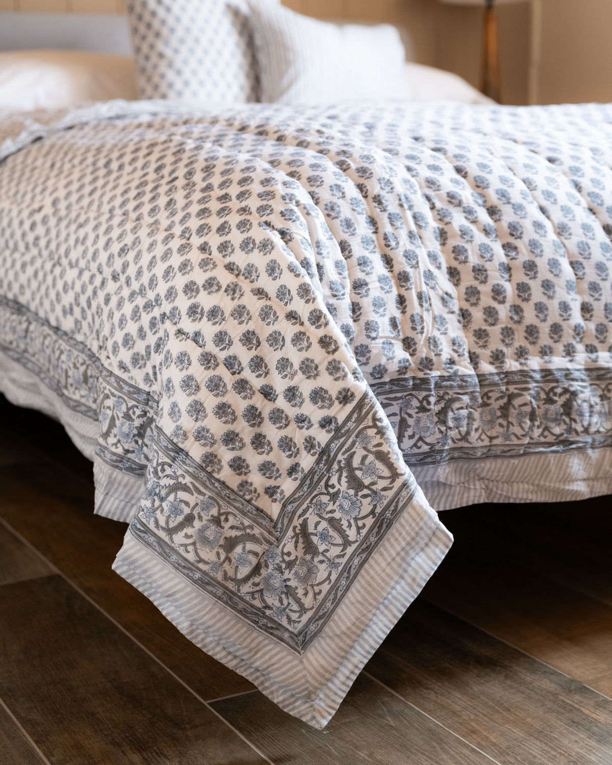 Whispers Hand Block Printed Bedspread