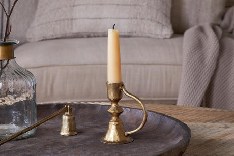 NKUKU - Prema Candle Holder - Antique Brass