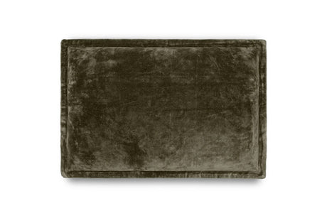 NKUKU - Pilani Velvet & Linen Cushion Cover - Moss 60x40cm