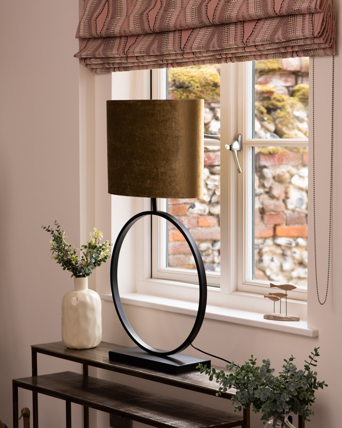 Olive Velour Oval Shade