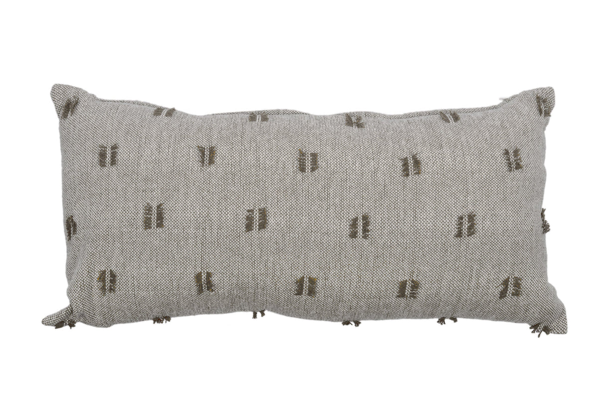 Tufted Breakfast Cushion - Elephant Grey