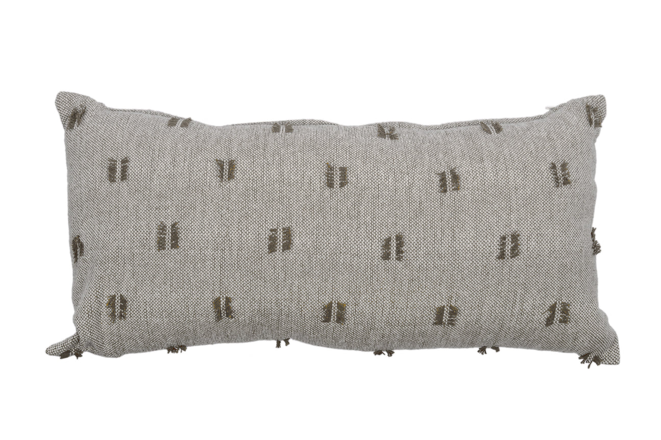 Tufted Breakfast Cushion - Elephant Grey