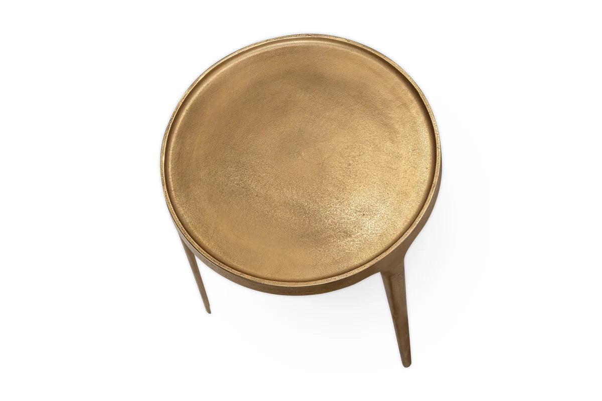 NKUKU - Rohia Cast Metal Table - Brass - Small/Large