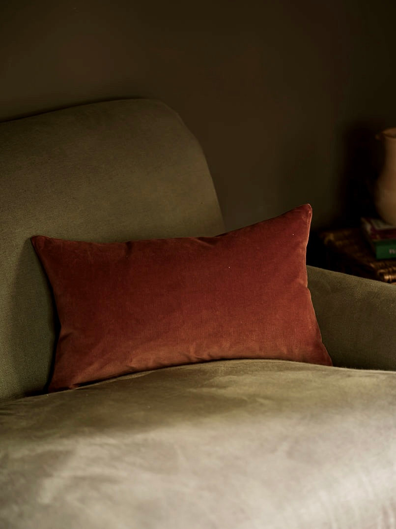 Misi Rust Velvet Cushion 30X50cm - 2 sizes