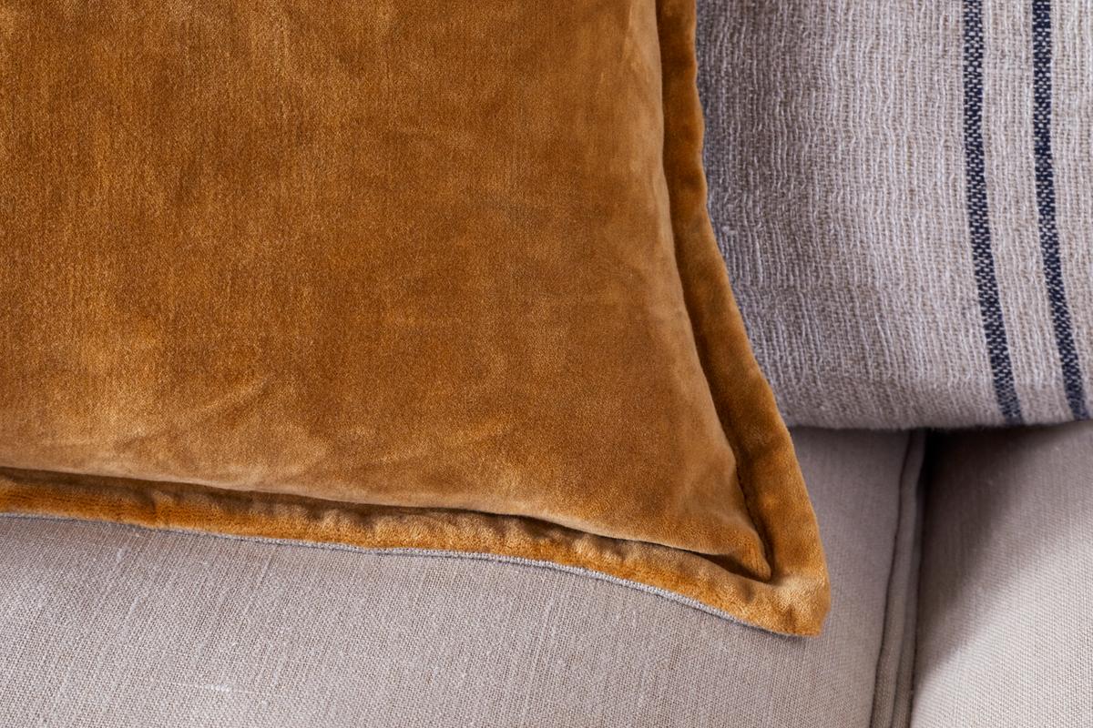 Sela Velvet Cushion Cover - Ochre 60X40CM
