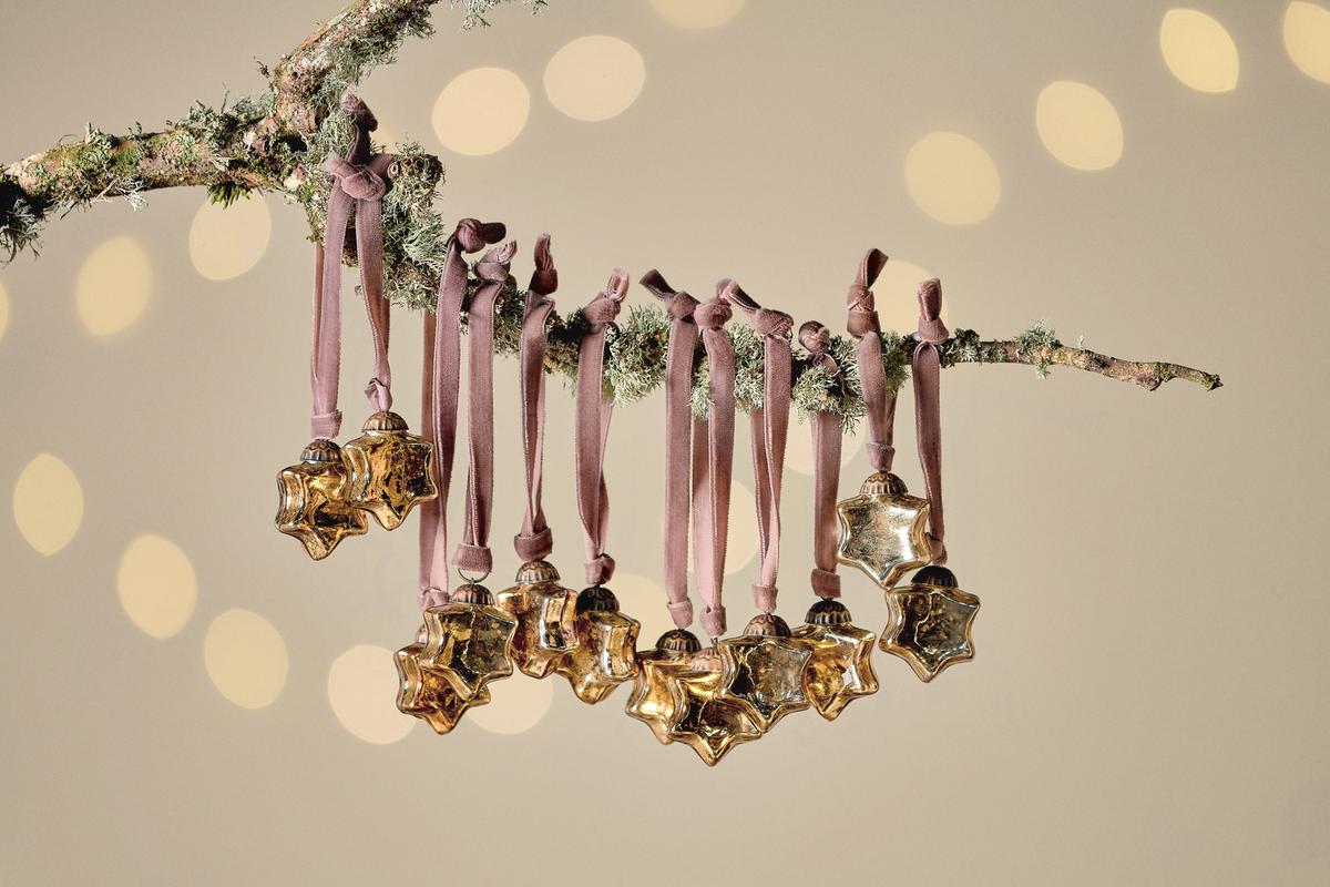 NKUKU - Sardi Star Baubles - Gold (Set of 12)