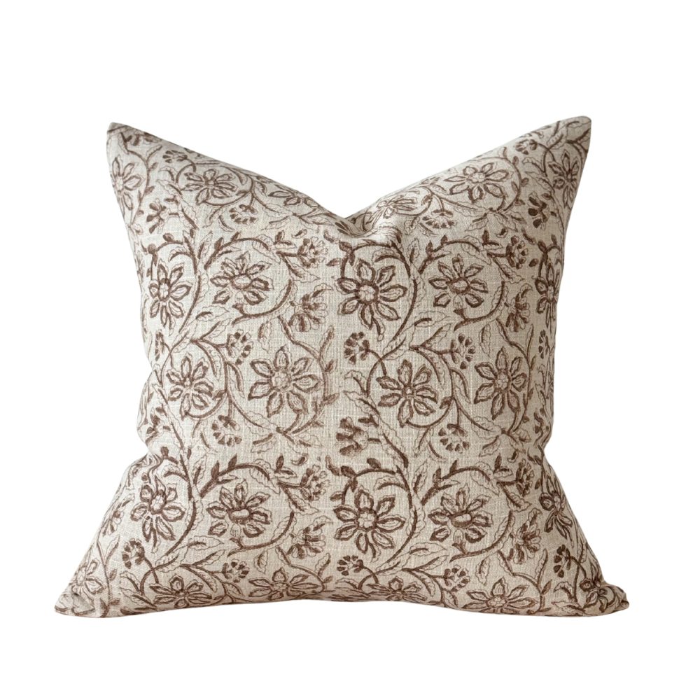 Ivy Brown Print Cushion