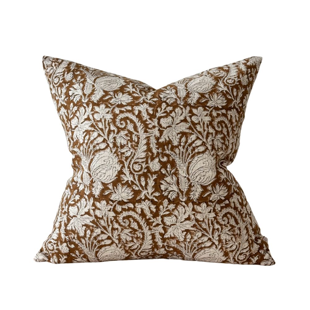 Ivy Rust Print Cushion