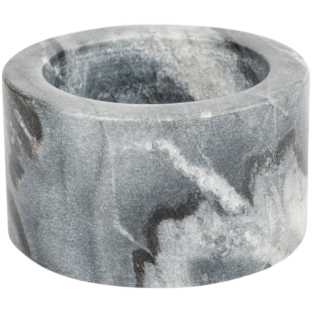 Marble Pepper Cellar Pinch Pot in Charcoal