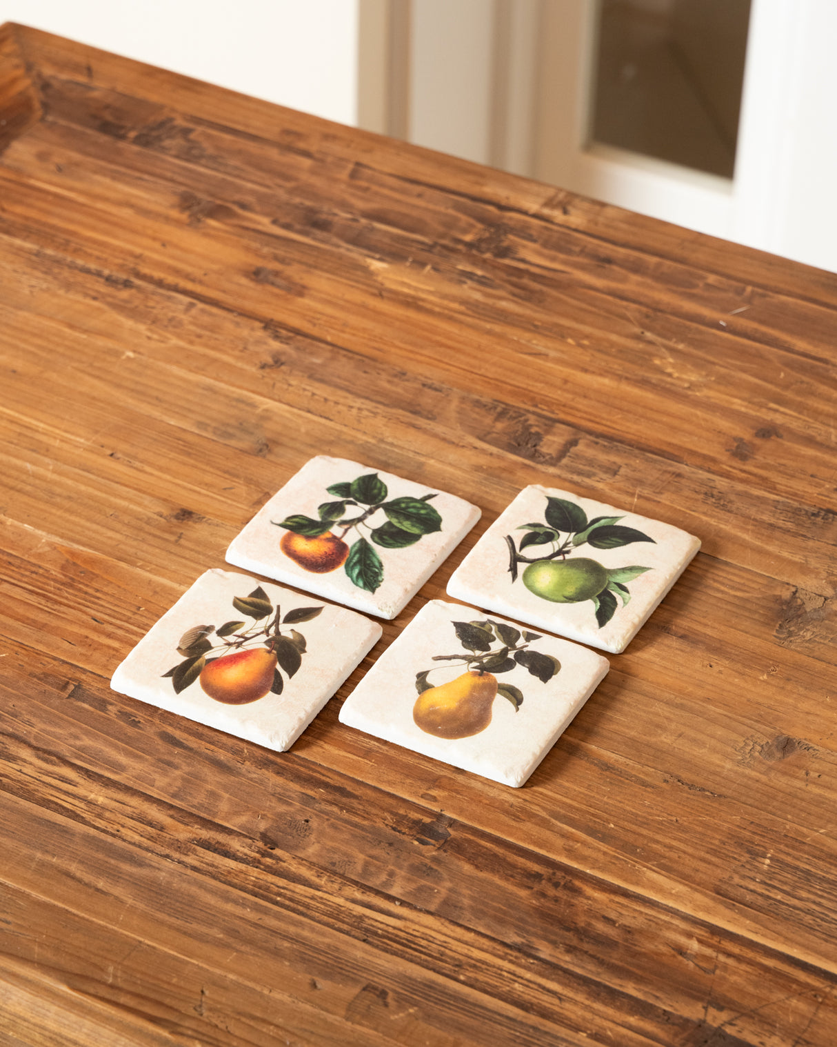 COLTON APPLE AND PEAR COASTERS