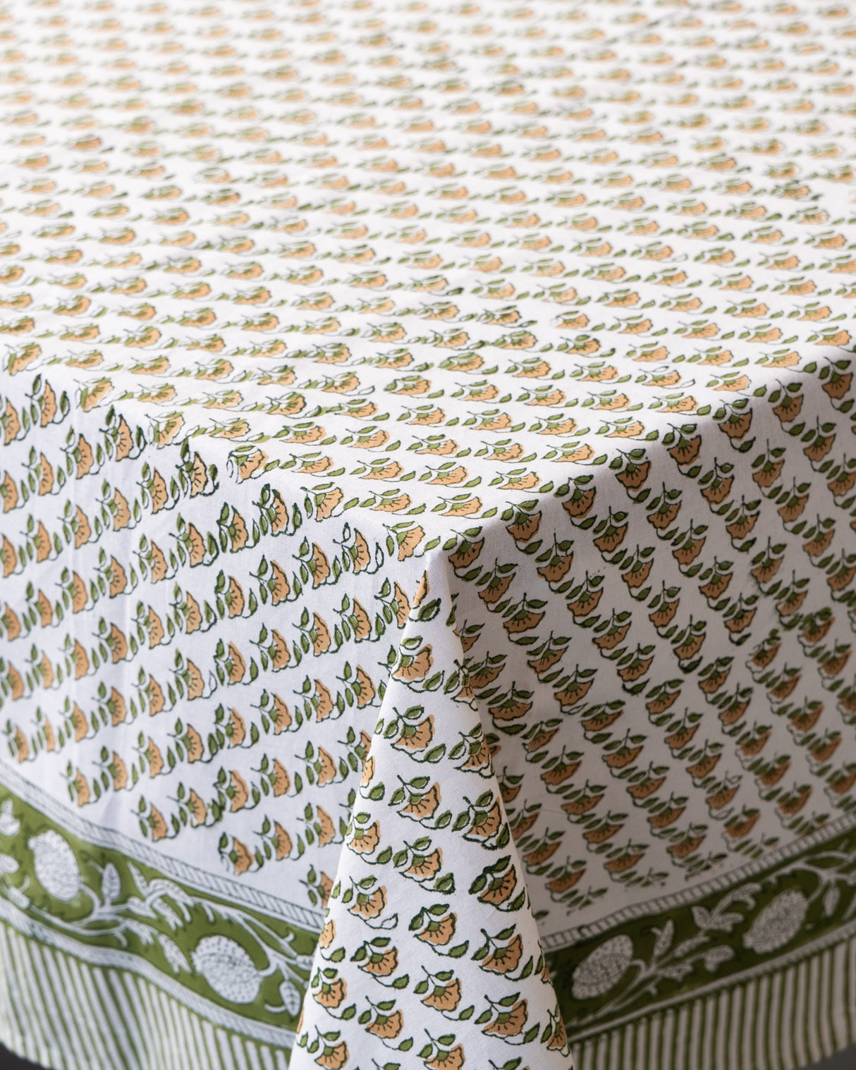 Vana Cotton Hand Block Printed Tablecloth - 4 sizes