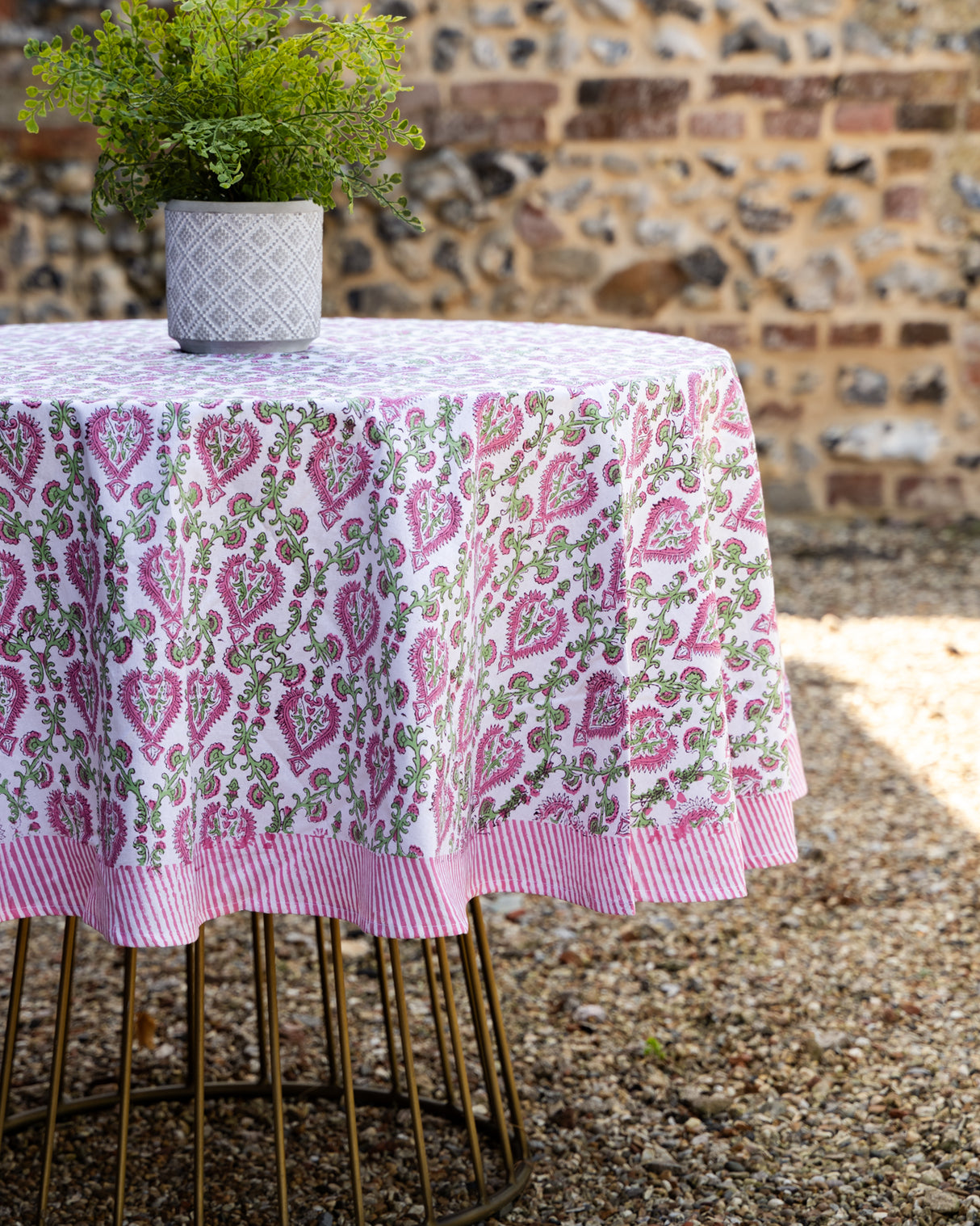 Bela Cotton Hand Block Printed Tablecloth - 4 sizes