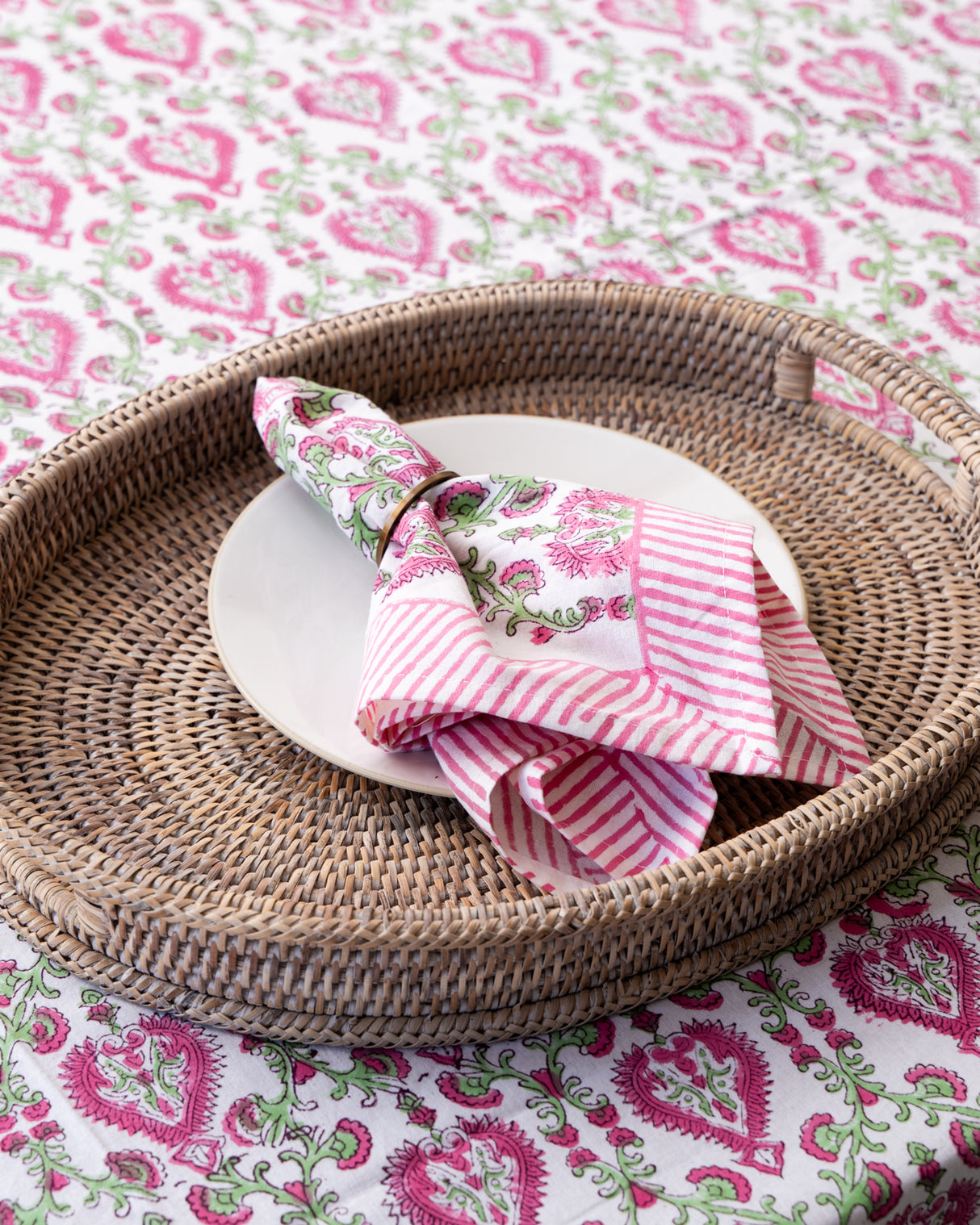 Bela Hand Block Print Napkin S/4