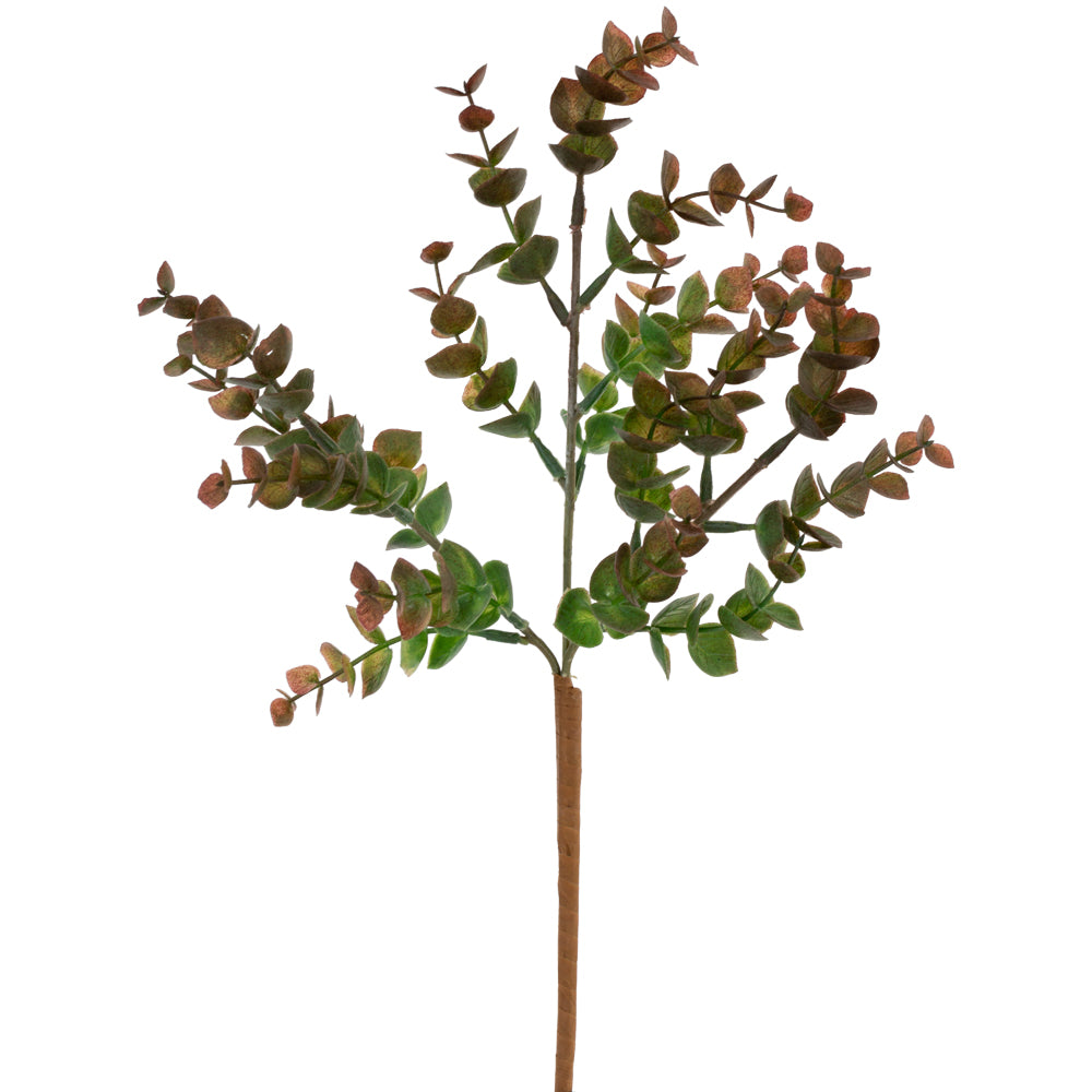 Faux Eucalyptus Sprig in Rust