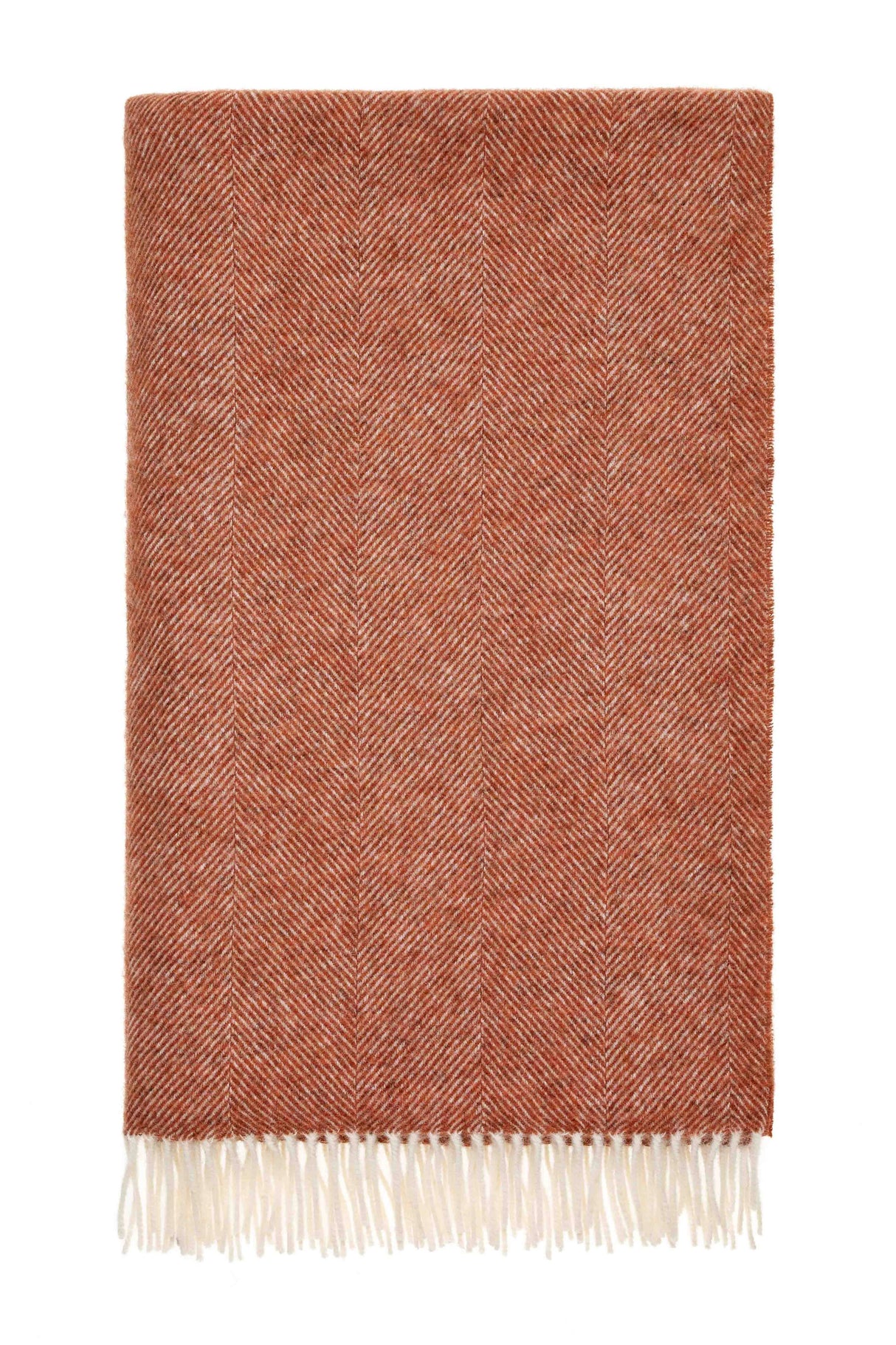 Herringbone Pure Wool Throw - 4 COLOURS