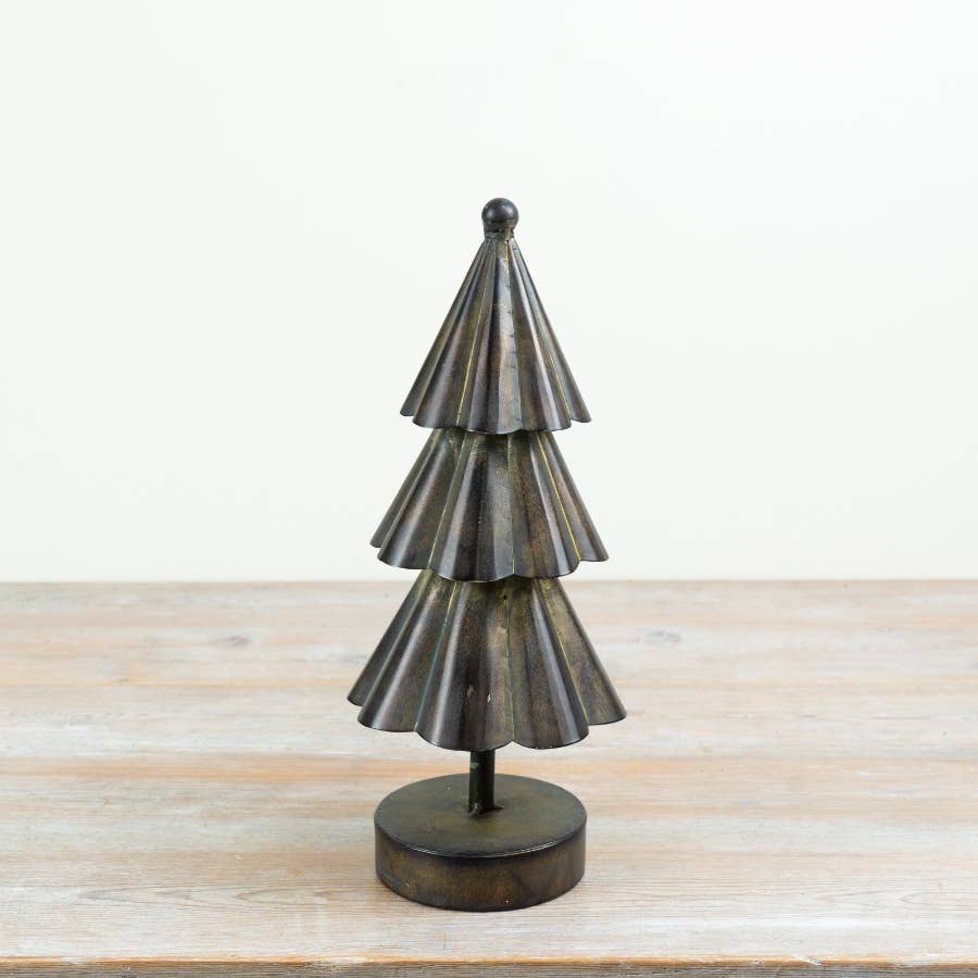 Rustic Metal Christmas Tree, 35cm
