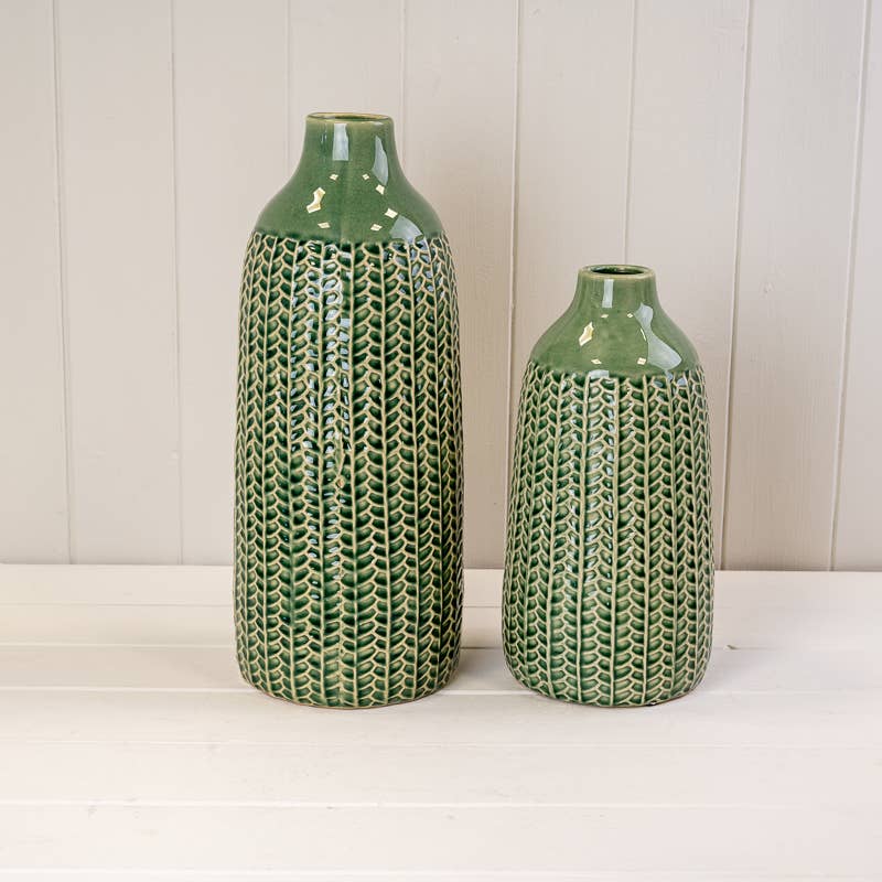 Green Ceramic Vase #2