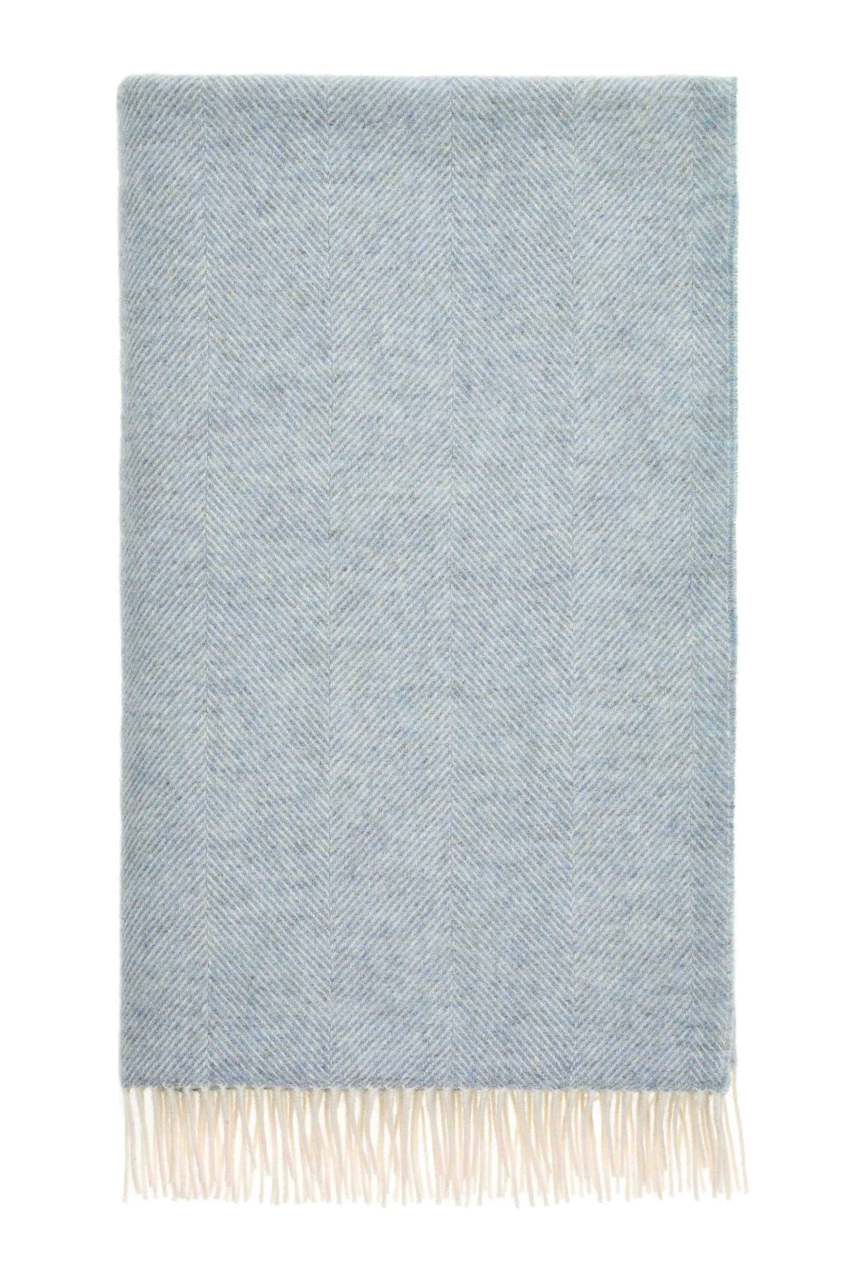 Herringbone Pure Wool Throw - 4 COLOURS