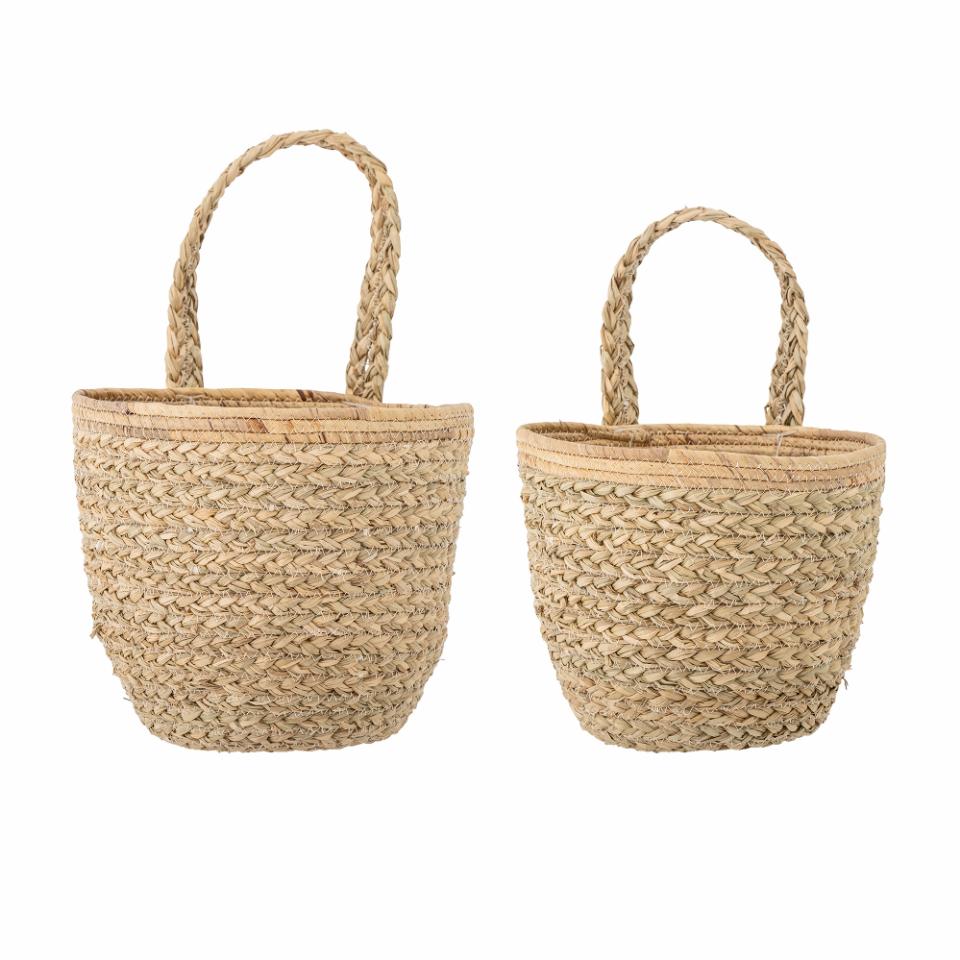 Amia Wall Basket, Nature, Seagrass