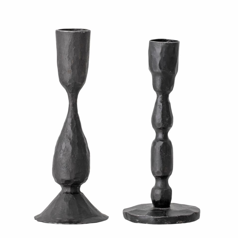Deja Candle Holder Black Metal set/2