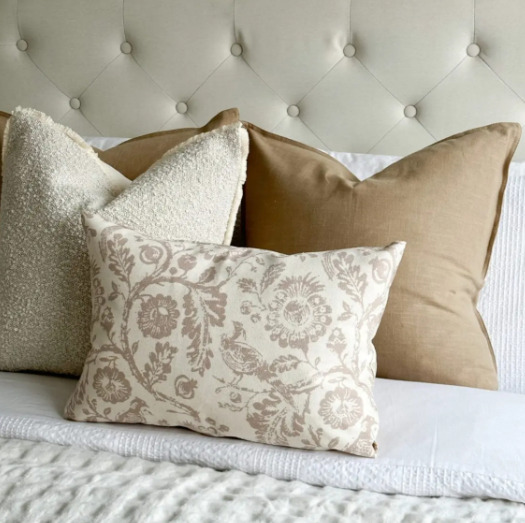 Layla Beige/Olive Cushion 53cm