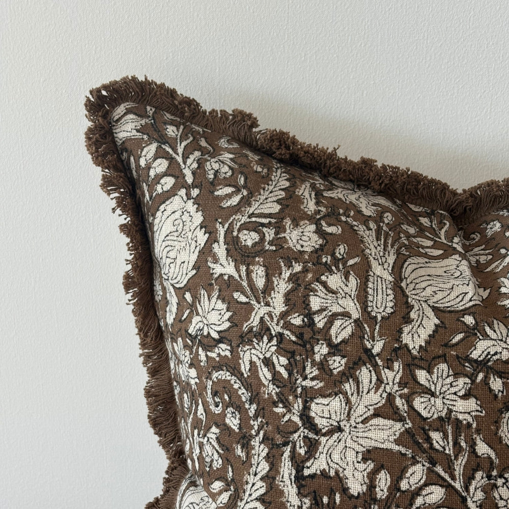 Sadie Brown Print Cushion 45cm