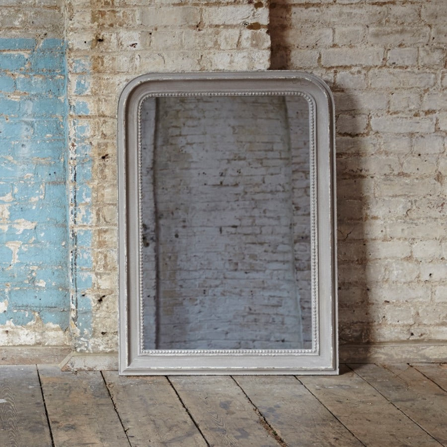 WILTON CARLYLE BEADED GREY MIRROR