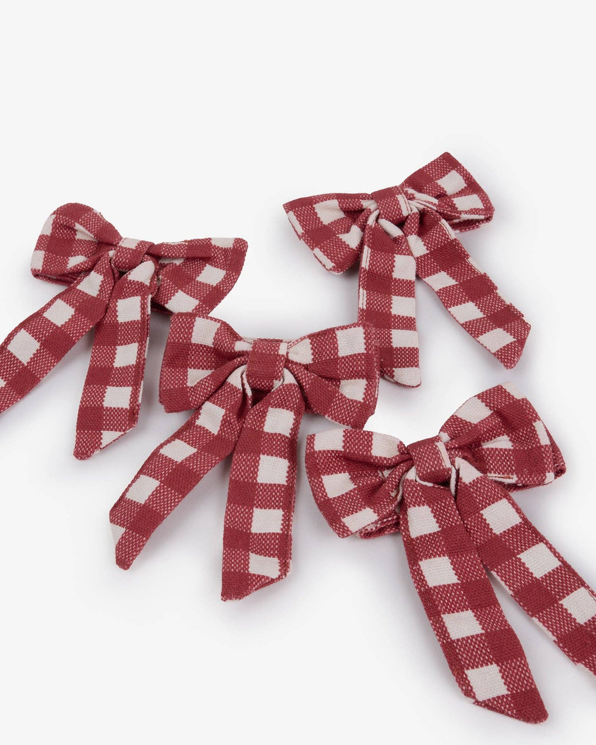 Rustic Red Gingham Napkin Rings (Set of 4)