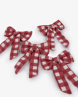 Rustic Red Gingham Napkin Rings (Set of 4)