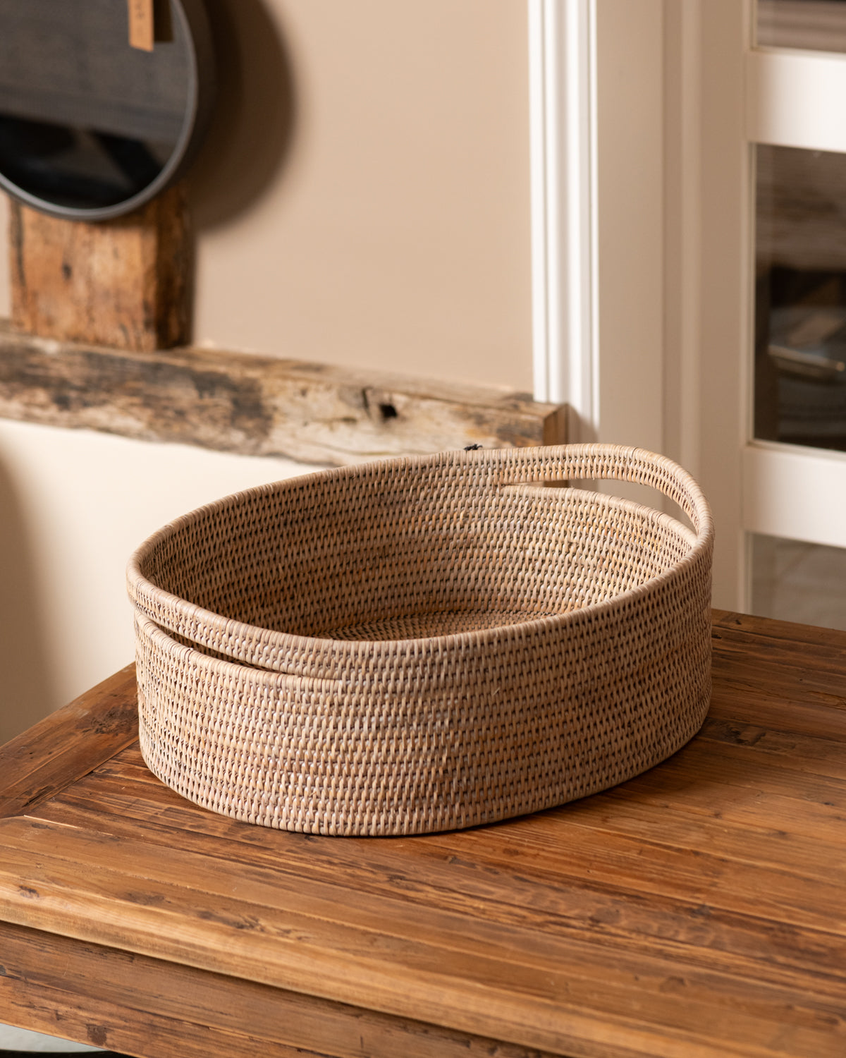 Oval Rattan Storage Basket 3 sizes