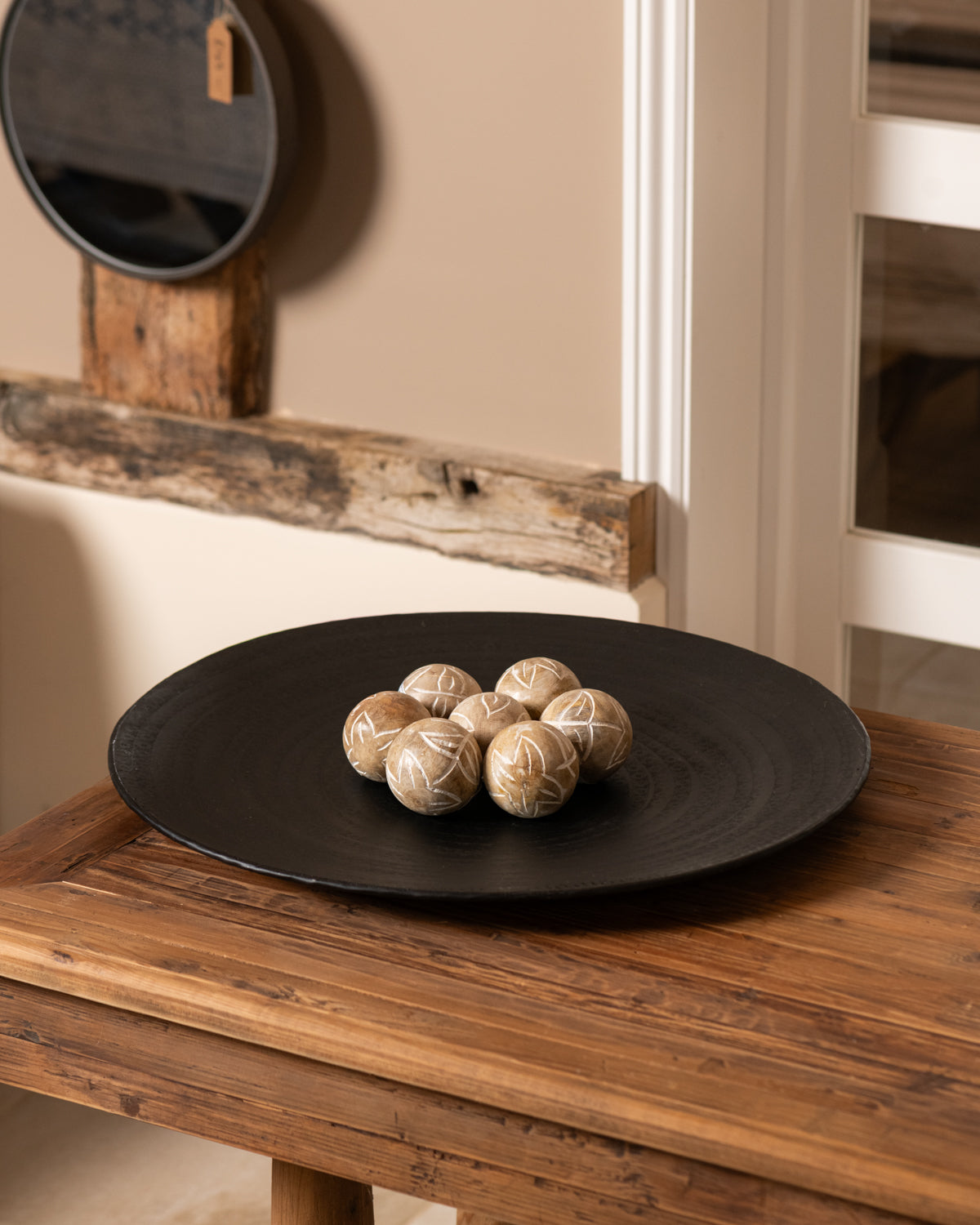 LARRE Black Large Tray 57cm