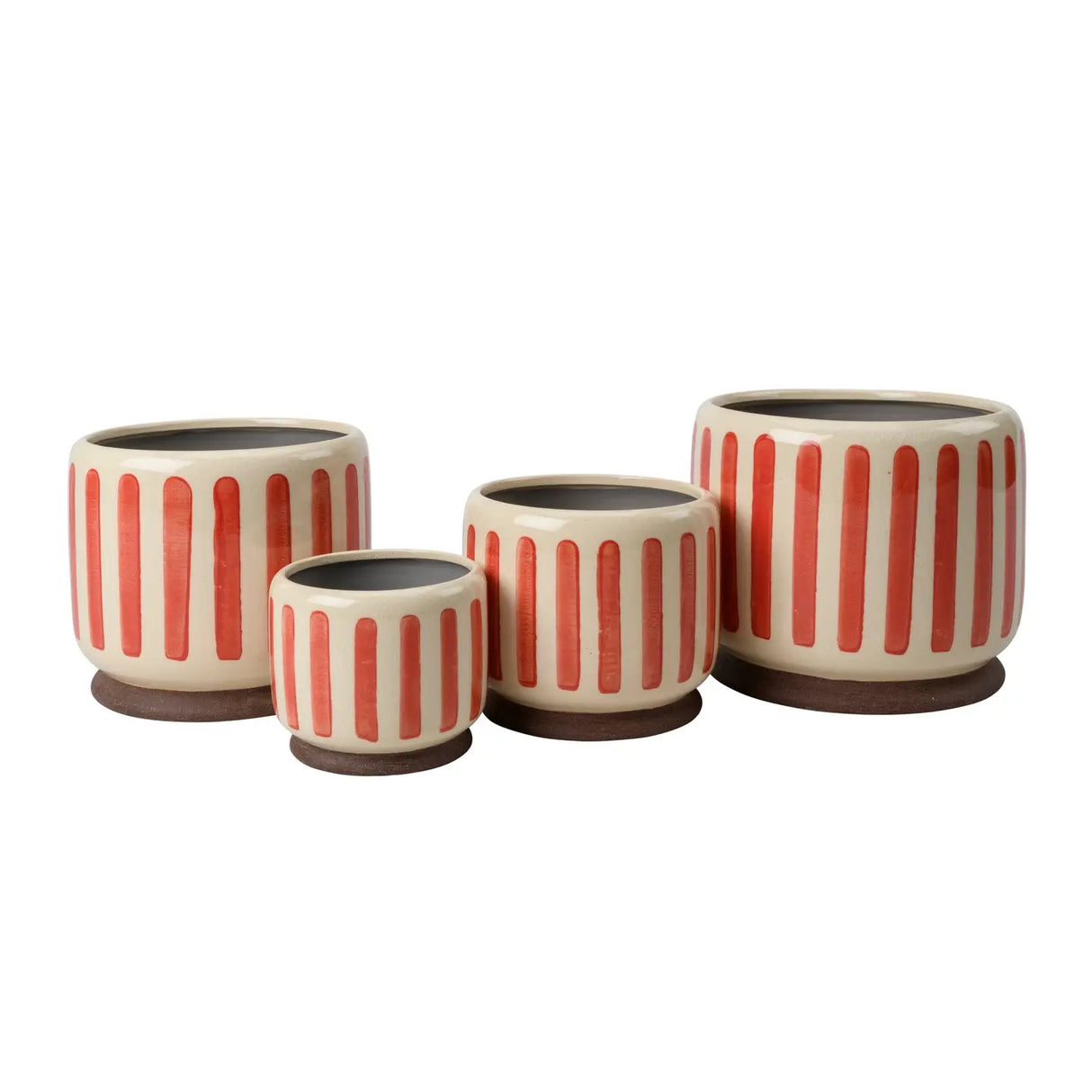 Indoor Pot 16cm Red Stripe