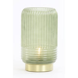 LIPA Glass Dark Green Table Lamp Battery 27.5 cm