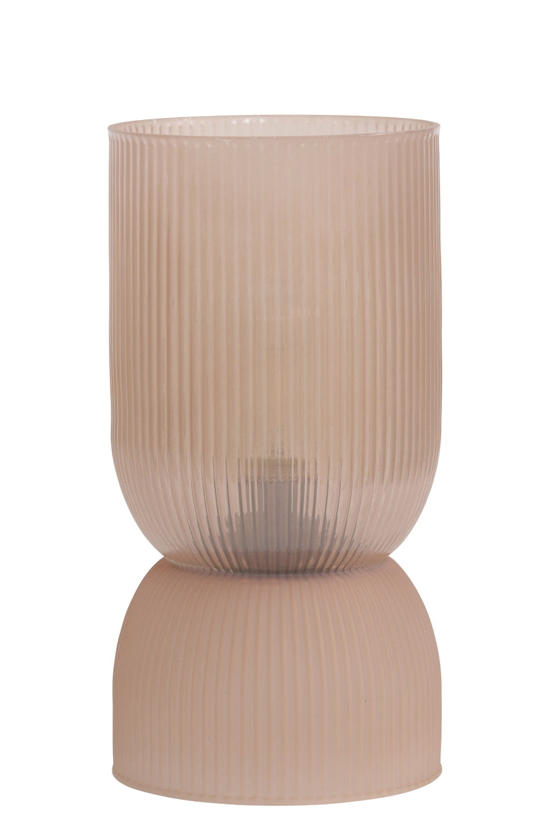 Phoebe Glass Old Pink Table Lamp LED 27.5 cm