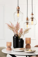 Phoebe Glass Old Pink Table Lamp LED 27.5 cm