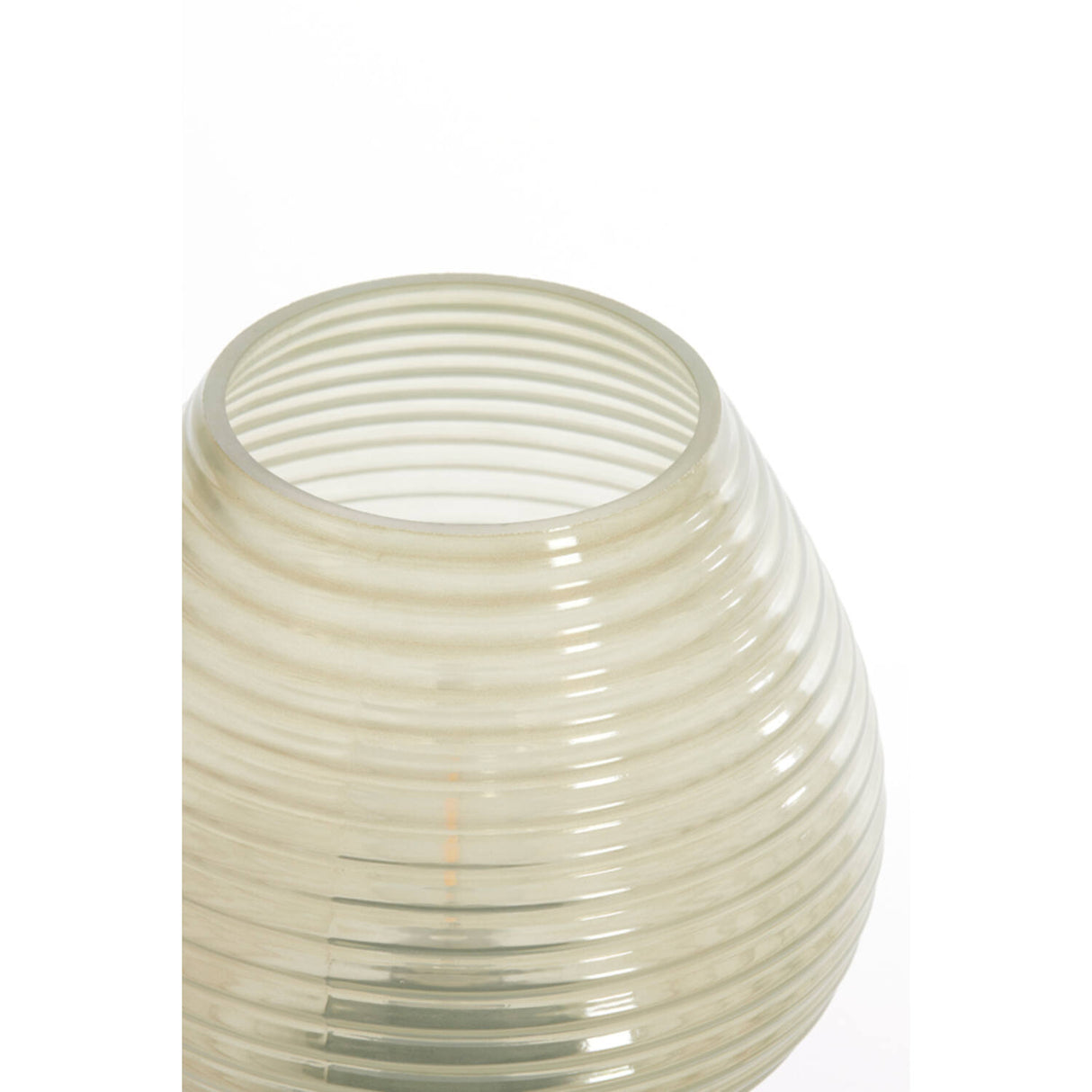 Table lamp LED 27cm ALENNA glass green grey