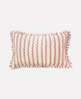 Cotton Quilted Frill Cushion | Ripple | Ice Cream | 3 Sizes